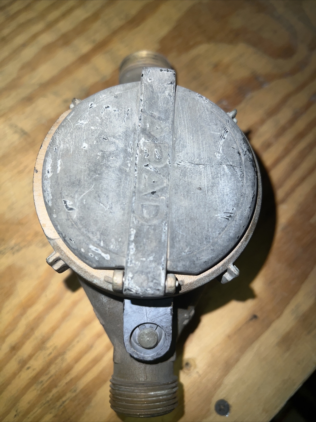 master meter brass 5/8” X 3/4” water meter