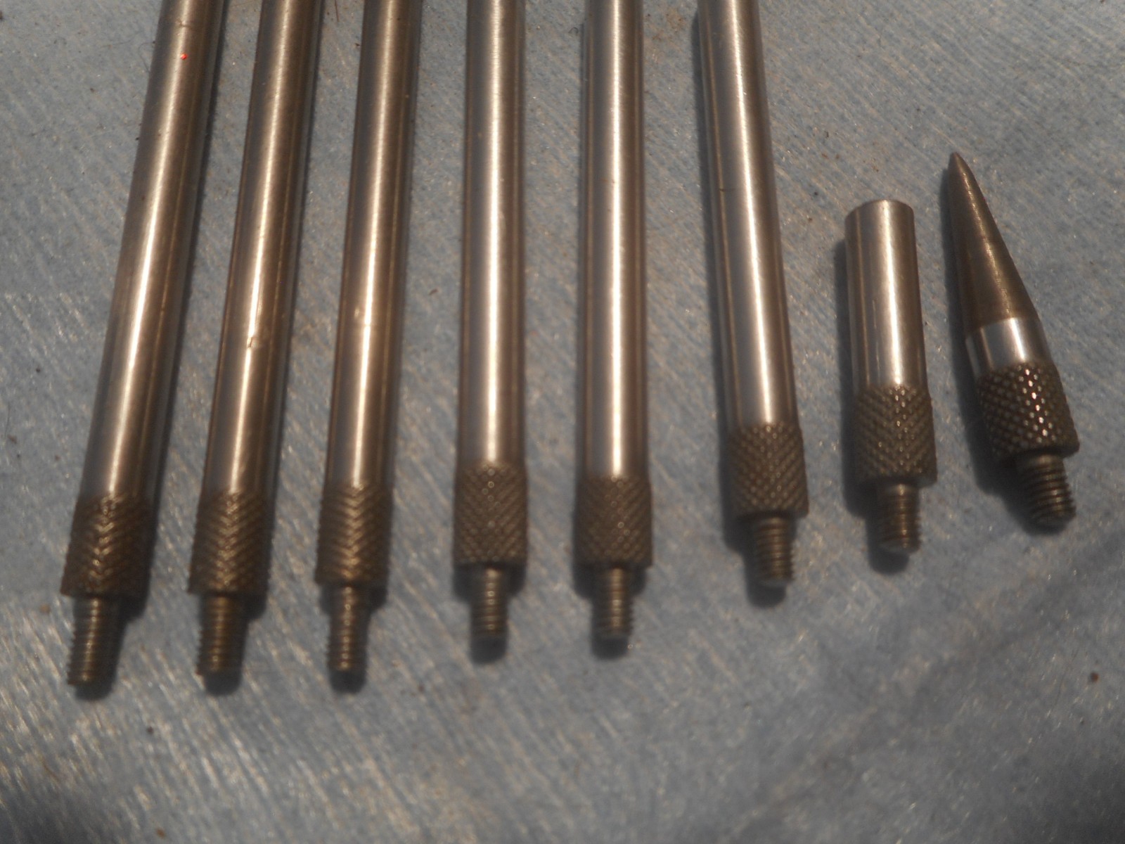 8Pcs Dial Digital Indicator Extension Stem Rod Set
