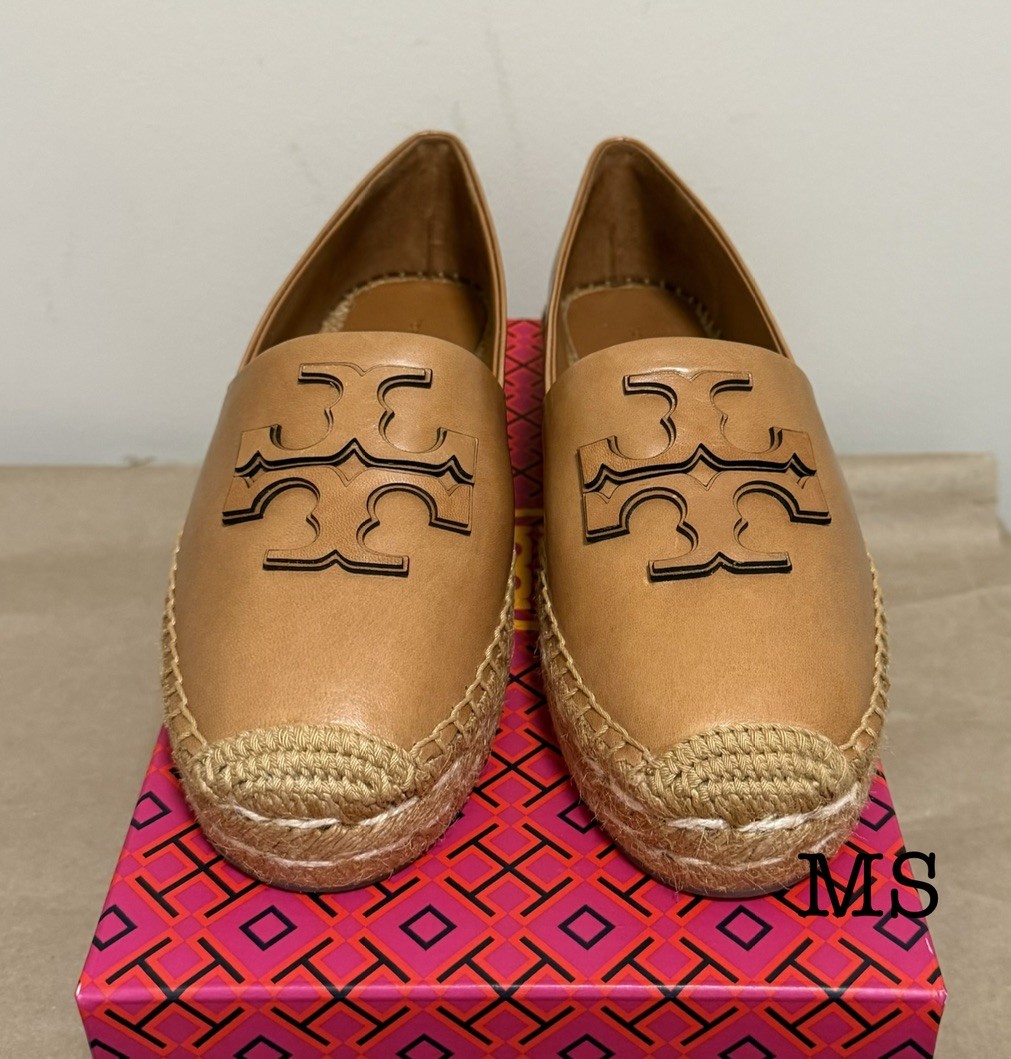 TORY BURCH INES PLATFORM ESPADRILLE SIZE 7.5