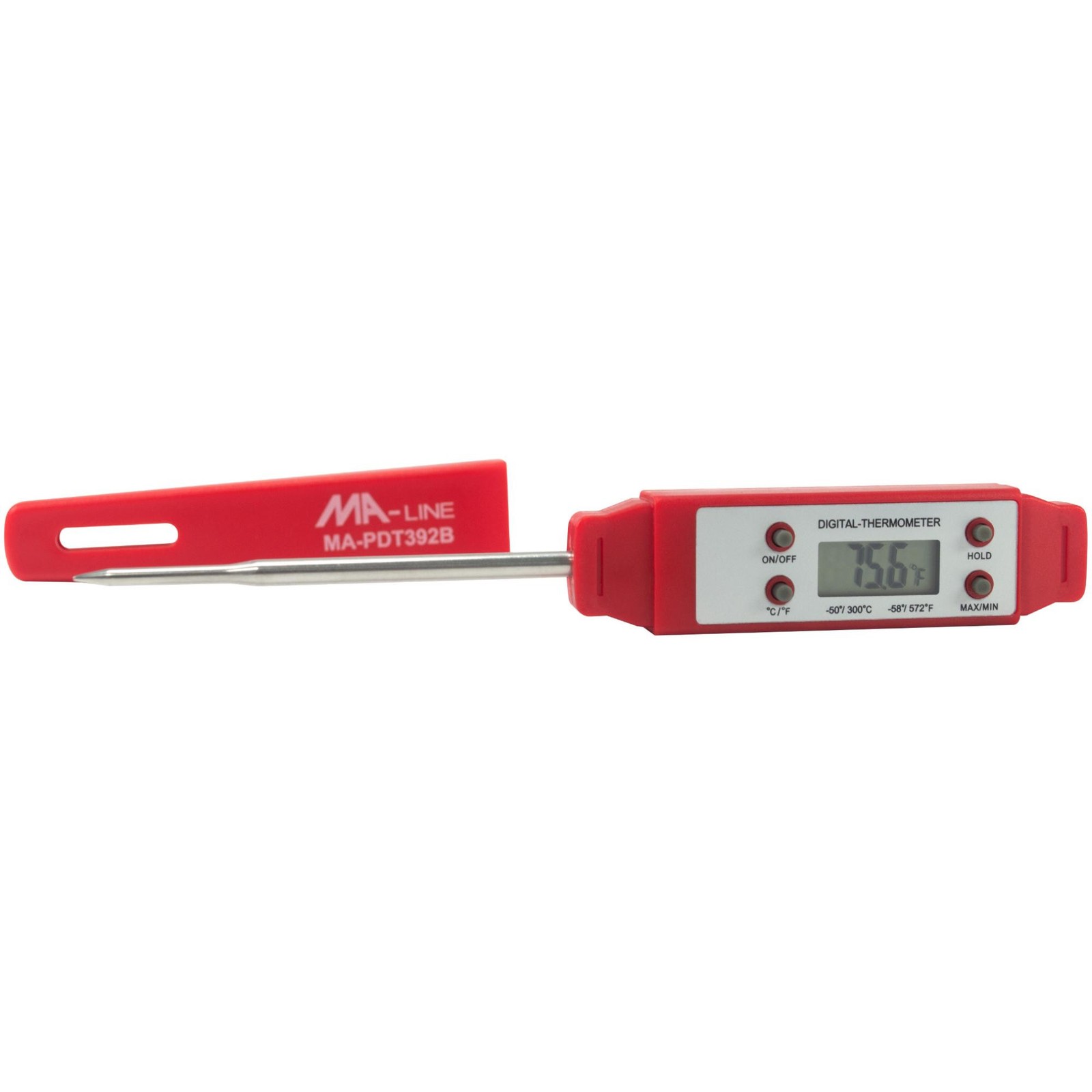 MA-Line MA-PDT392B Thermometer Pocket Digital. -40F to 392F. -40C a 165C. Switch