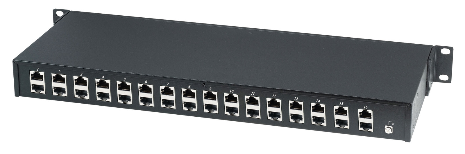 16CH Video Surge Protector for IP Network Surveillance System in 1U Rack SP016N