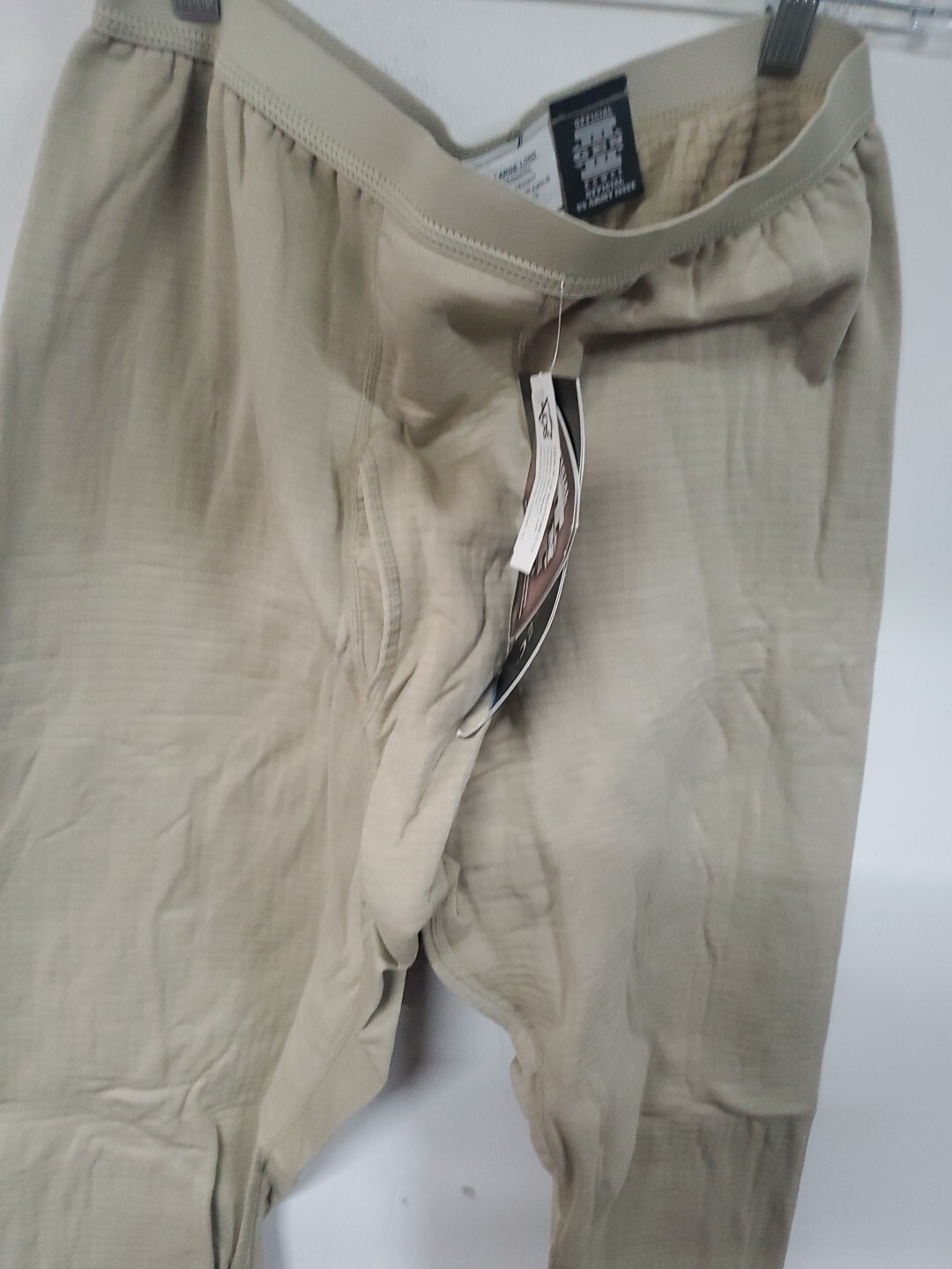 Level 2 Cold Weather  Bottoms Grid Waffle Fleece pants Large Long