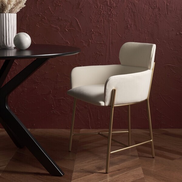 Safavieh CHARLIZE VELVET DINING CHAIR, Reduced Price 2172730484 SFV4757F