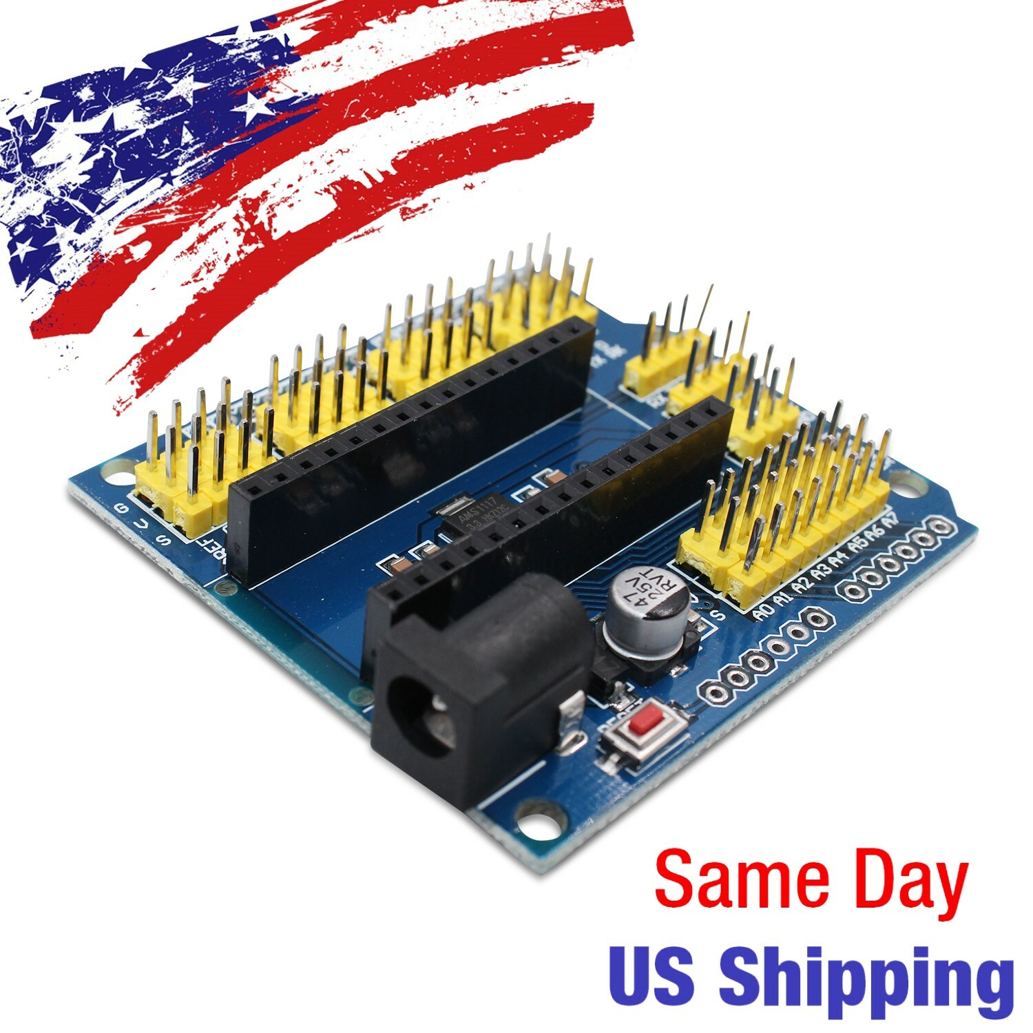 Arduino Nano I/O Expansion Shield Module Sensor Prototype USA SHIP TODAY!