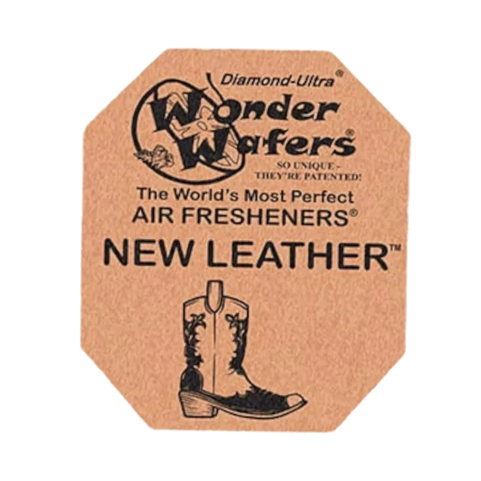 Wonder Wafers New LEather Individually Wrapped Air Fresheners Detail 15 pack