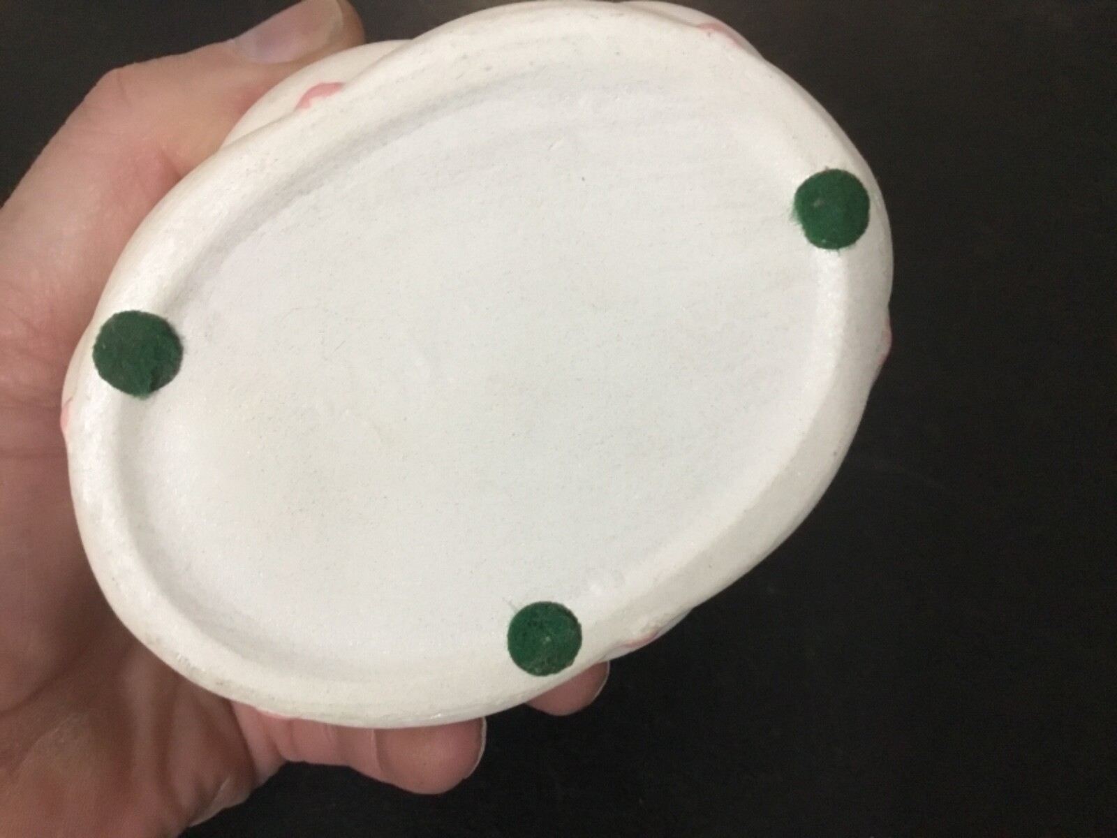 Trinket Box Oval Ceramic