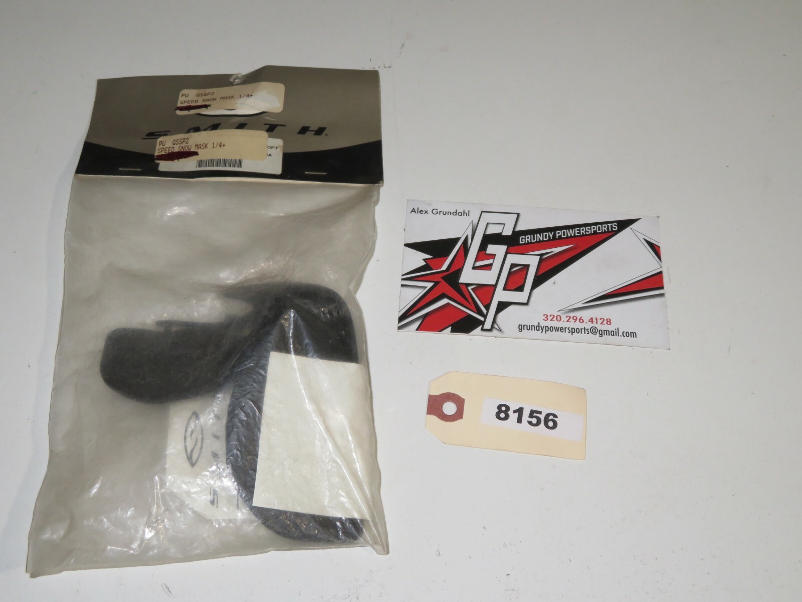 Smith - NOS Speed Quarter Soft Snow Mask 1/4+ Soft Blk Qty 1	- QSSP2