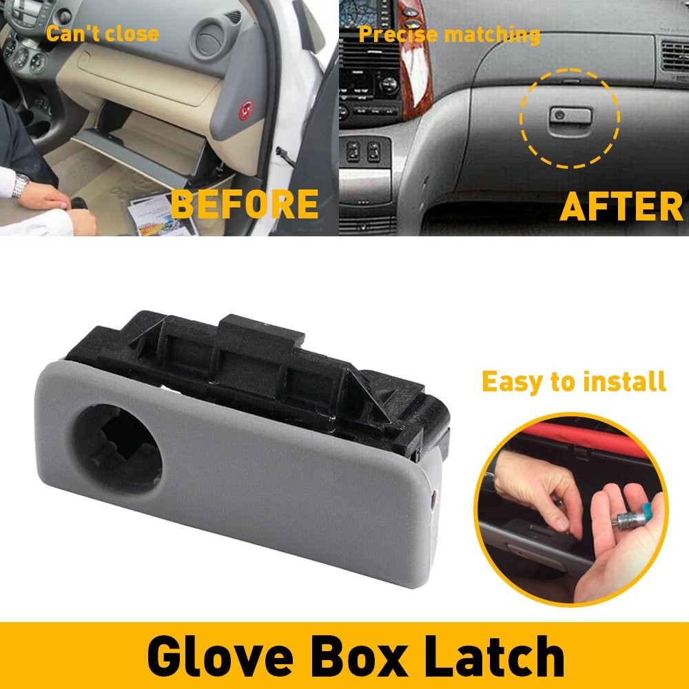 Glove Box Lock Latch Compartment Handle Stone Gray for 2004 - 2010 Toyota Sienna
