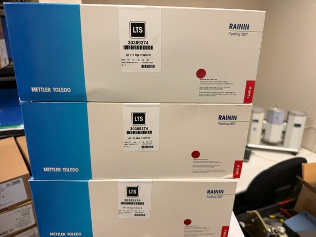 New Mettler Toledo Rainin GP LTS 10/20uL F 960A/10 960 tips 30389274