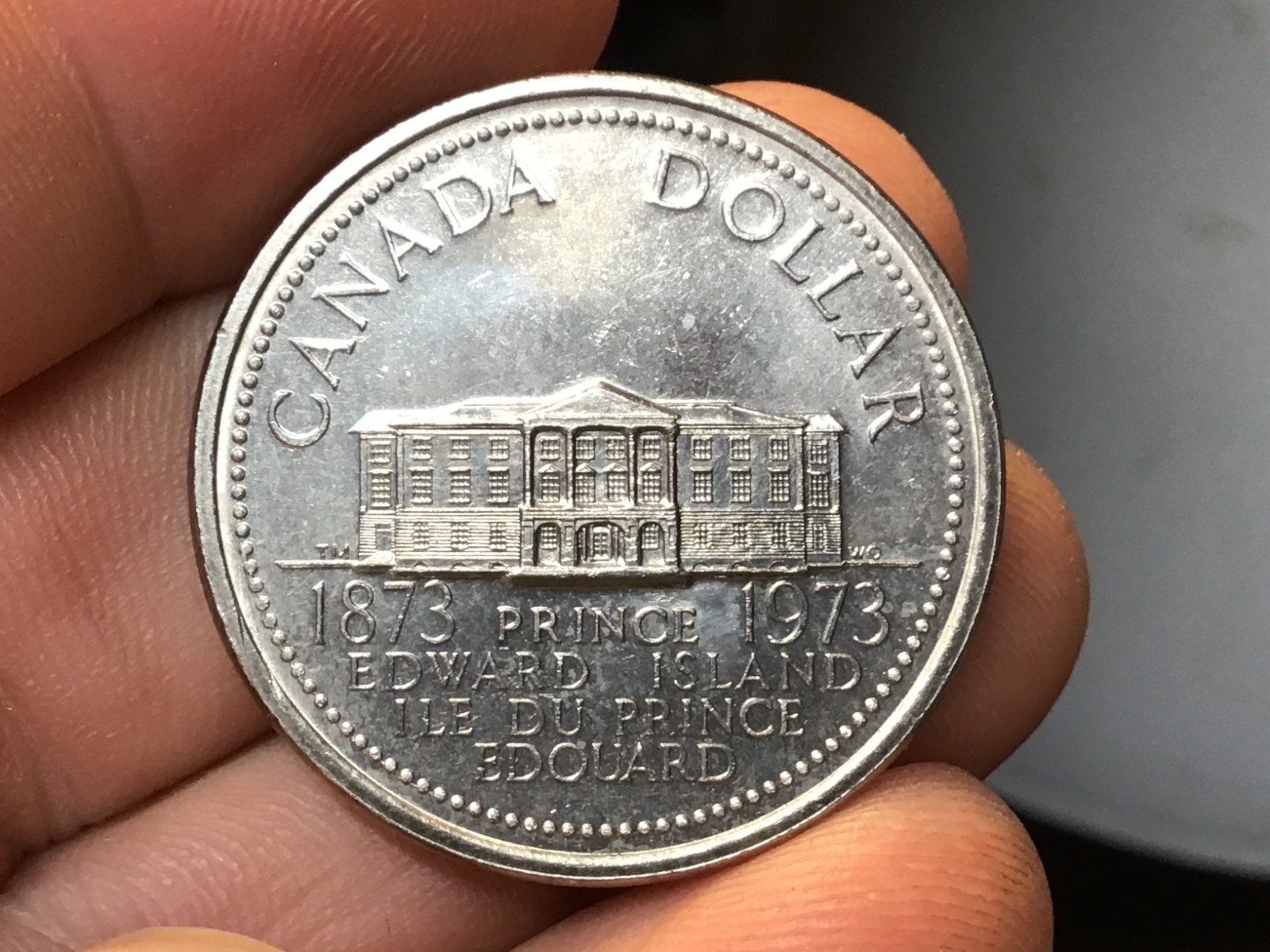 1973 Dollar Canada Canadian Dollar Prince Edward island 1873-1973