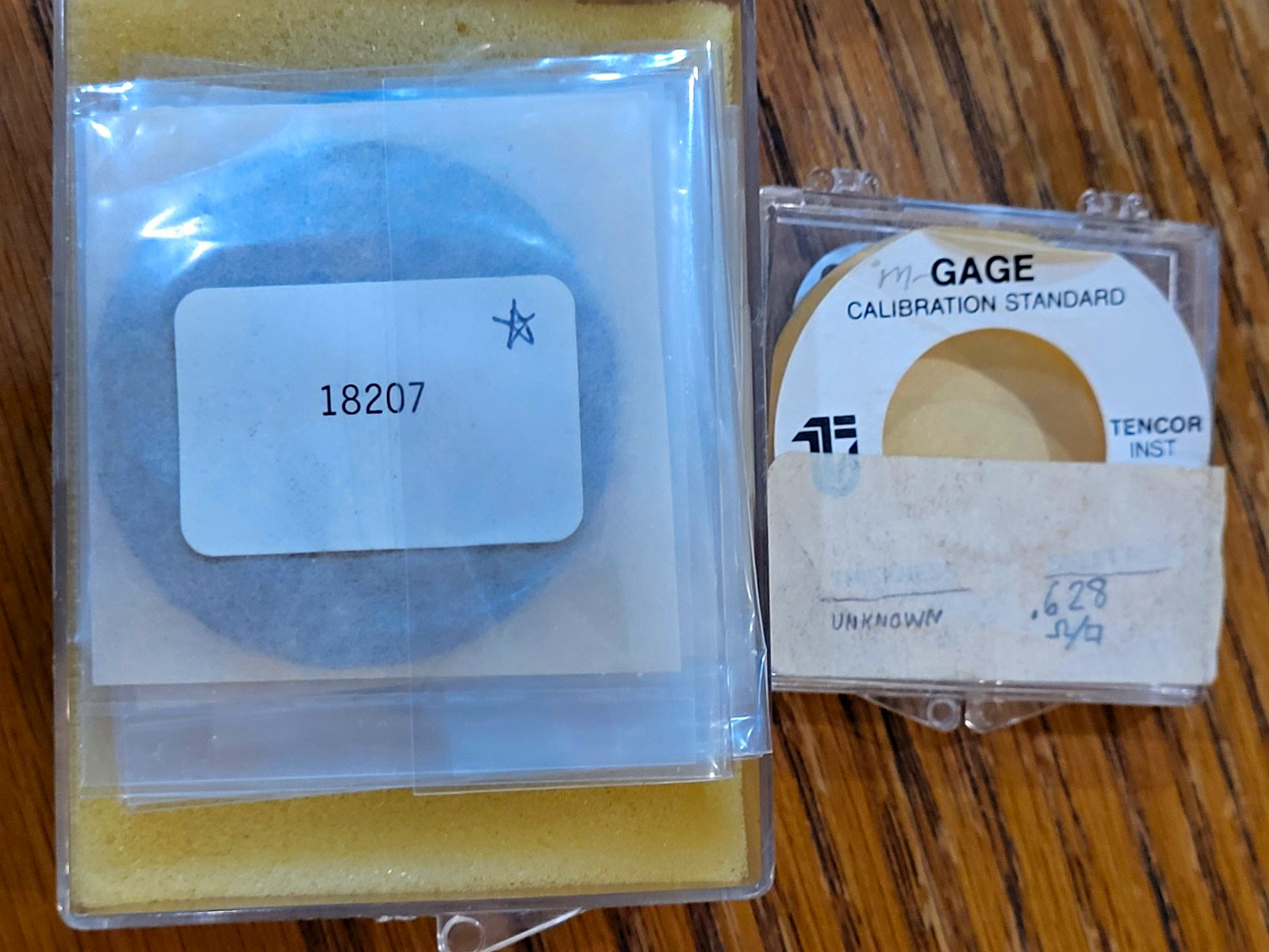 KLA Tencor M-Gage/Sonogage Sheet Resistance Calibration Disk Set