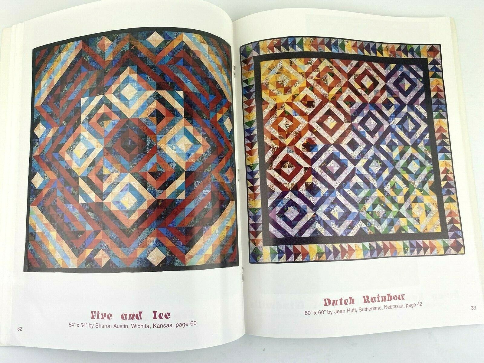 Terrific Triangles Shelly Burge Quilt Quilting Patterns Book 1995 SIGNED