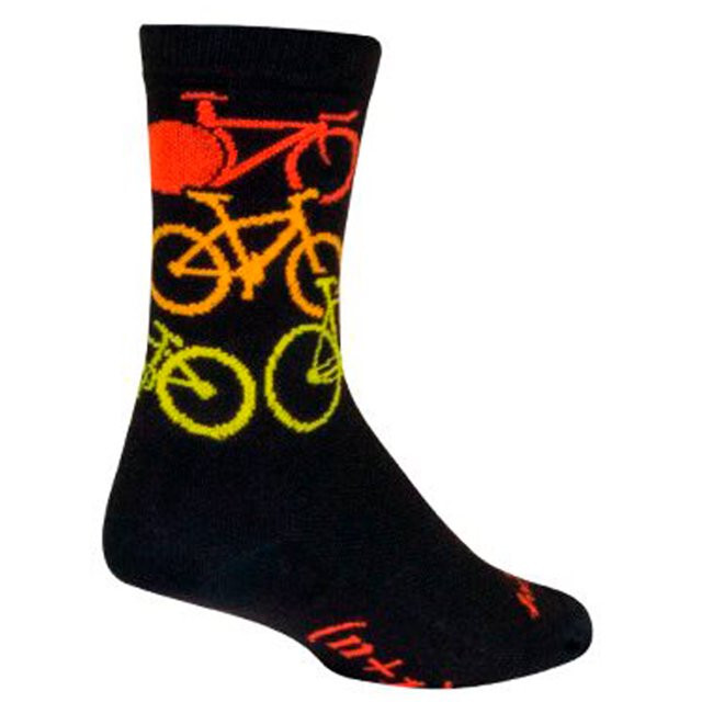 Socks - SockGuy - Nvr Enuf L/XL 6" Crew Cycling/Running NEW