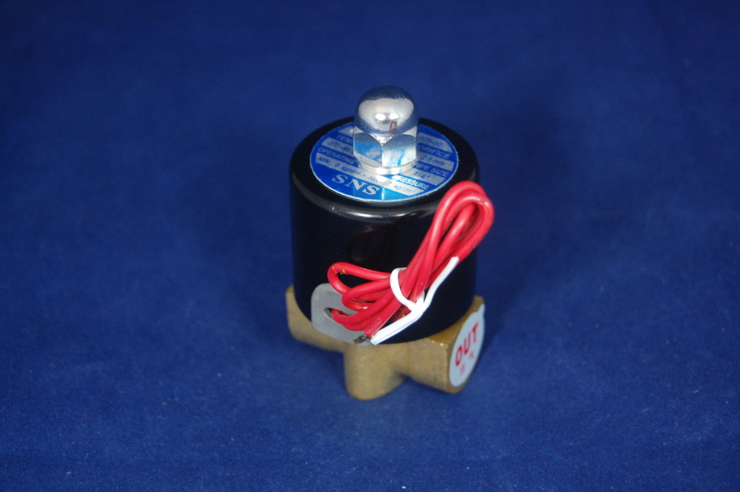 1/4" 2/2 Way  Electric Solenoid Valve 12V DC-Volt Air, Gas,Fuel brass body