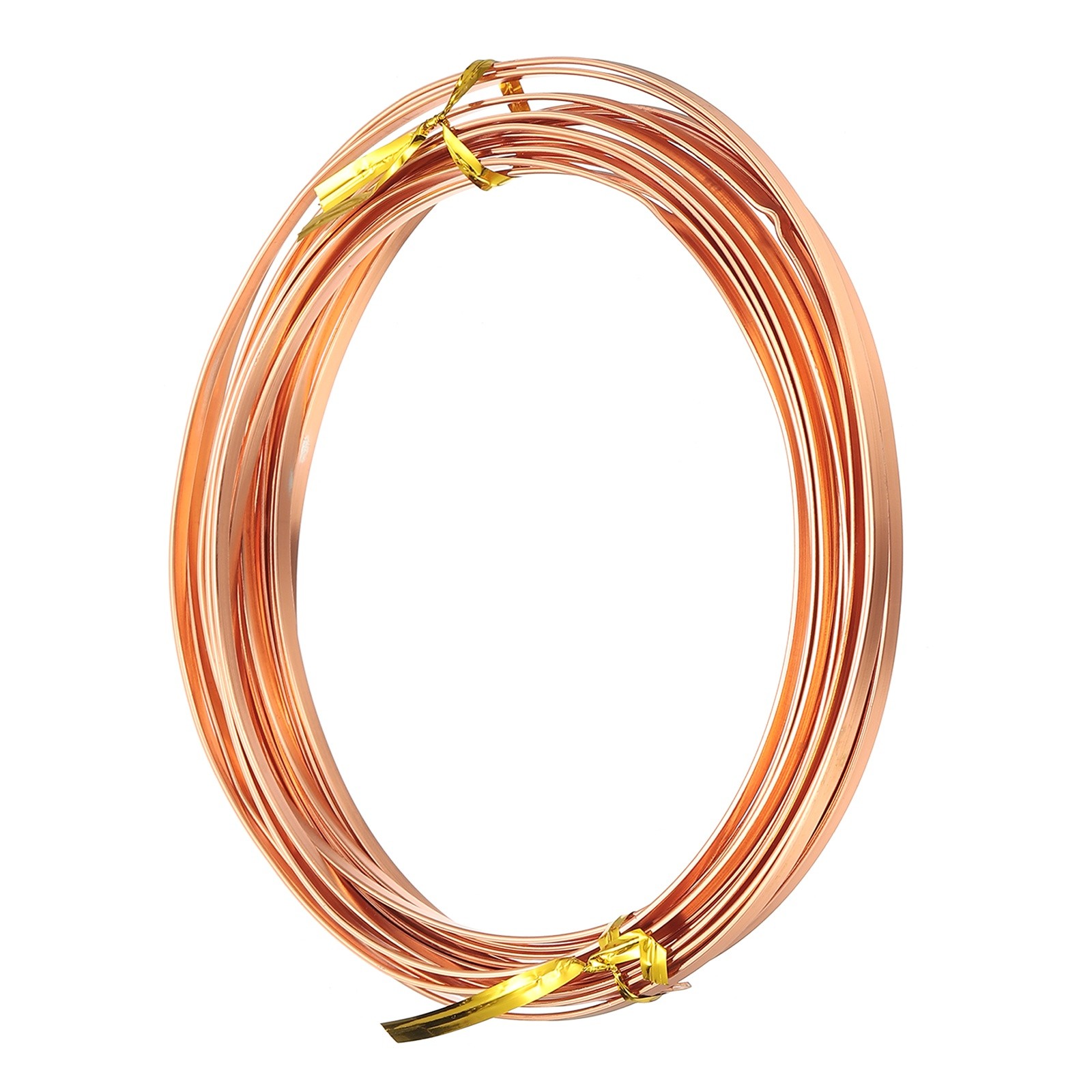 16.40 ft 3mm Wide 18 Gauge Flat Aluminum Wire, Copper