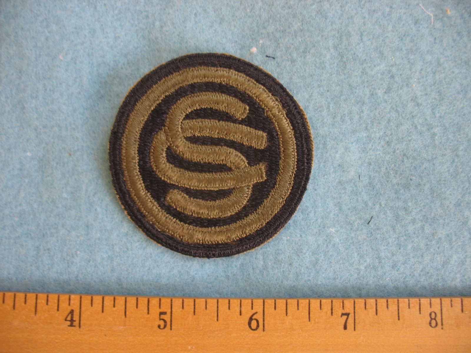 Original unused WWII US Army Officer Candidate School whiteback patch