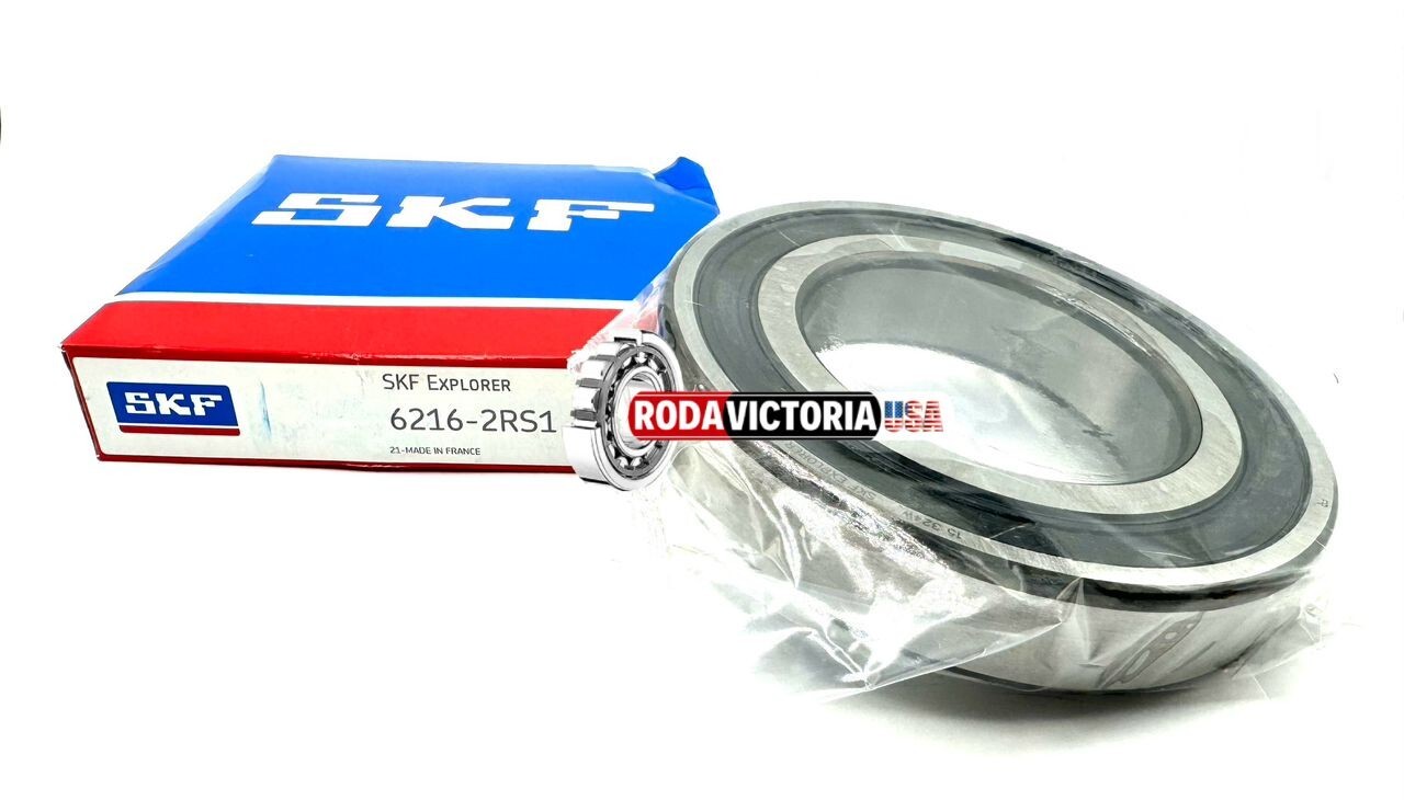 SKF 6216 2RS1 DEEP GROOVE BALL BEARING, RUBBER SEALED 80x140x26 mm