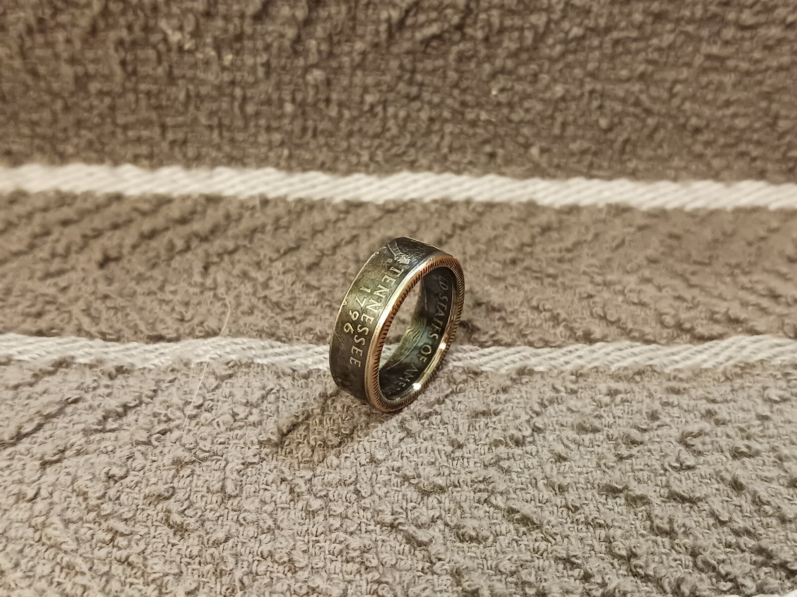 Tennessee State  Washington Quarters coin ring  6    2002