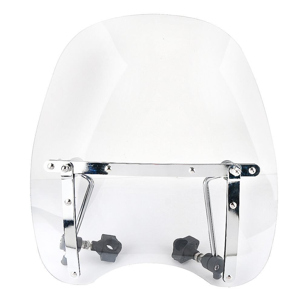 Clear motorcycle windshield Universal for Harley Honda Suzuki 7/8' 1'' Handlebar