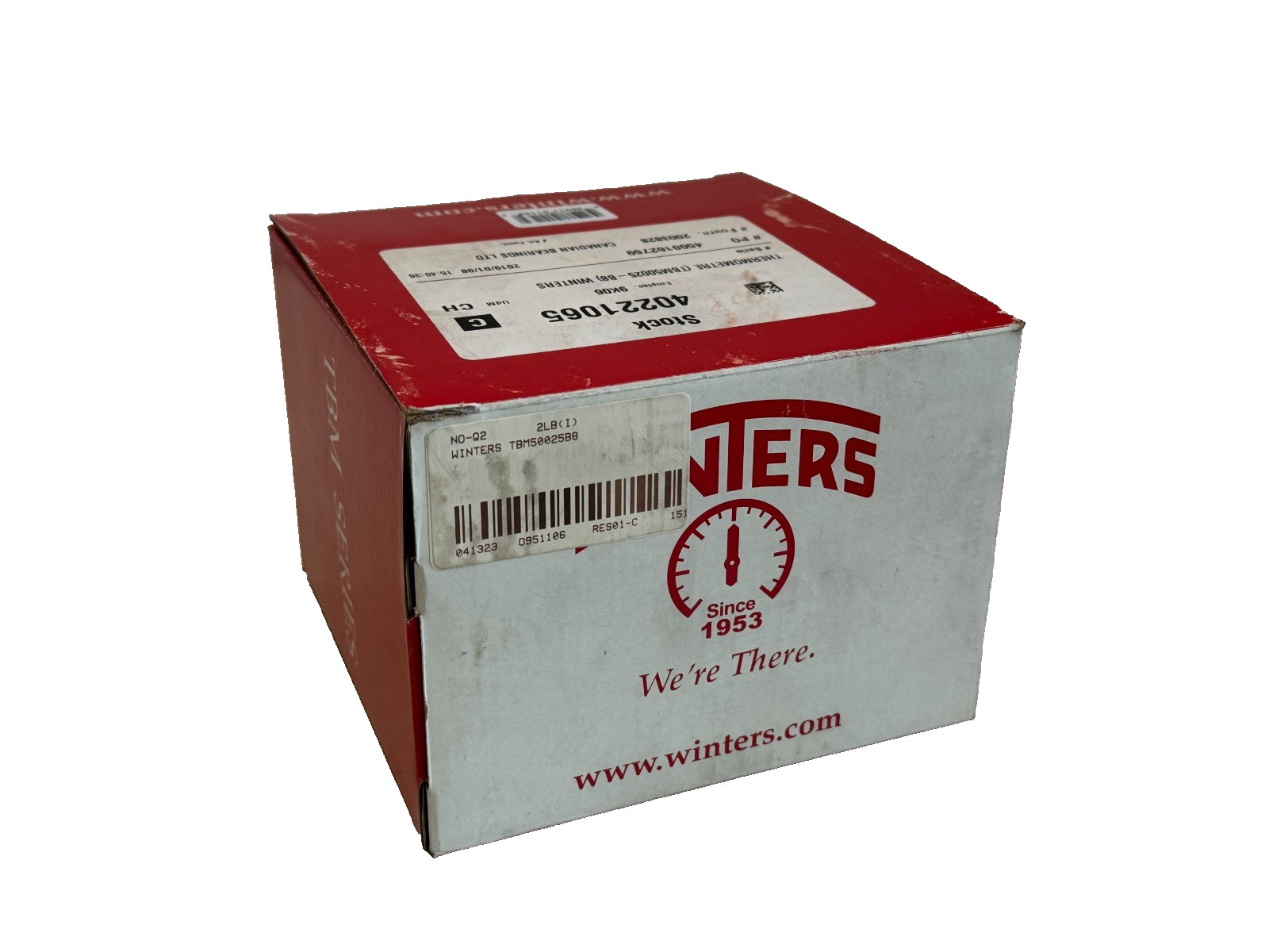 NEW IN BOX Winters TBM50025B8 Bimetal Thermometer