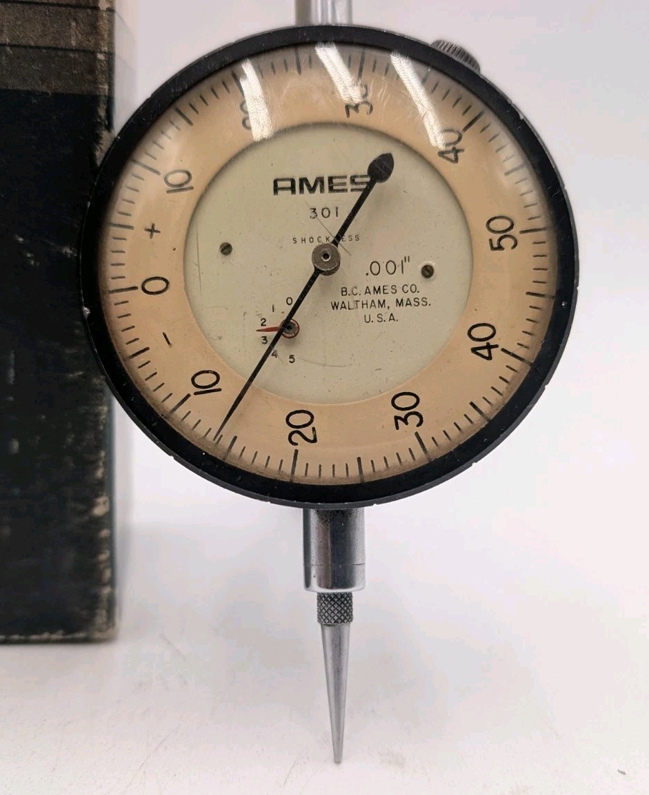 Ames 201 Shockless Dial Indicator Gage 0.001" Increment