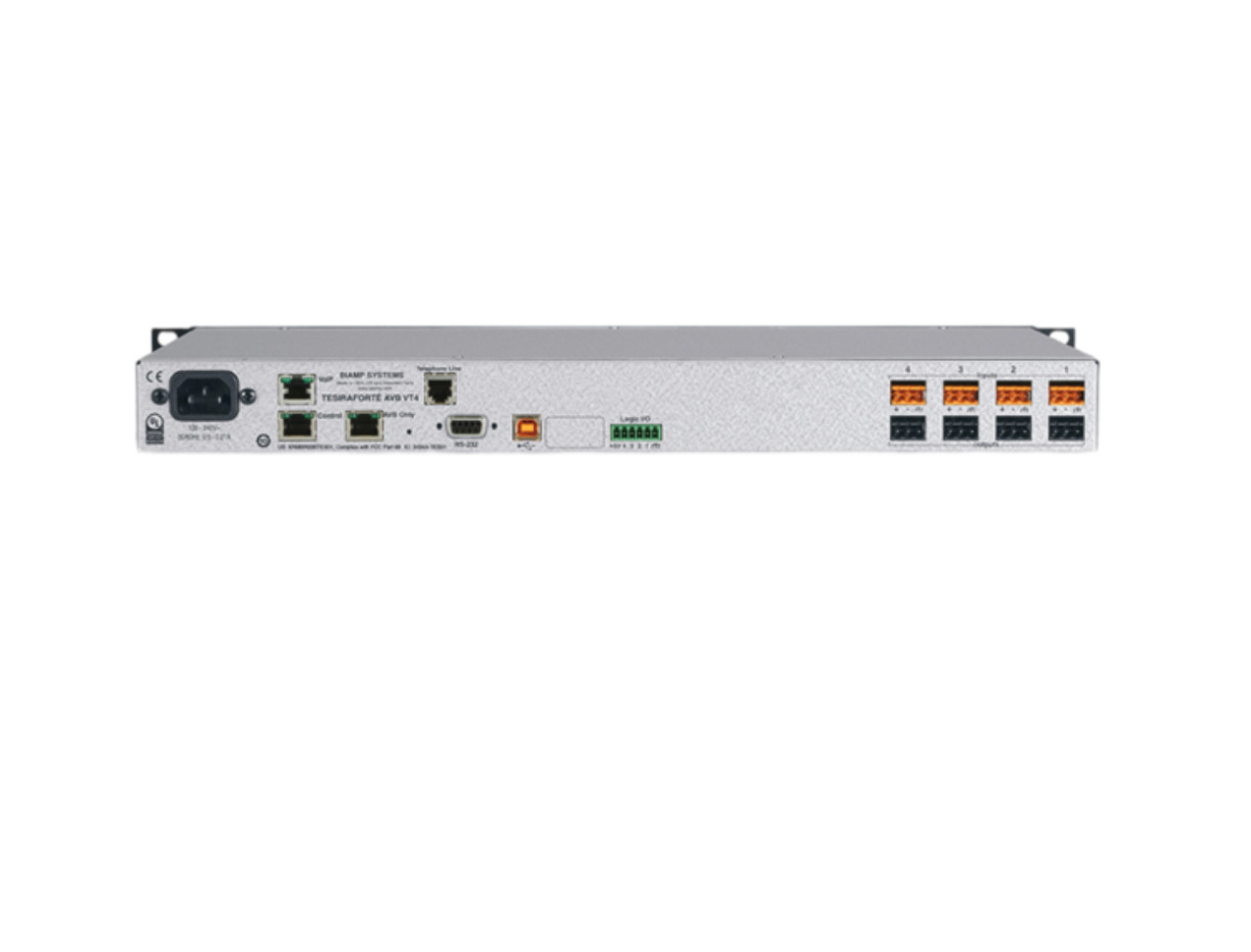 Biamp TesiraFORTE AVB VT4 Digital Audio Processor 911.0452.900 (K8) - NEW