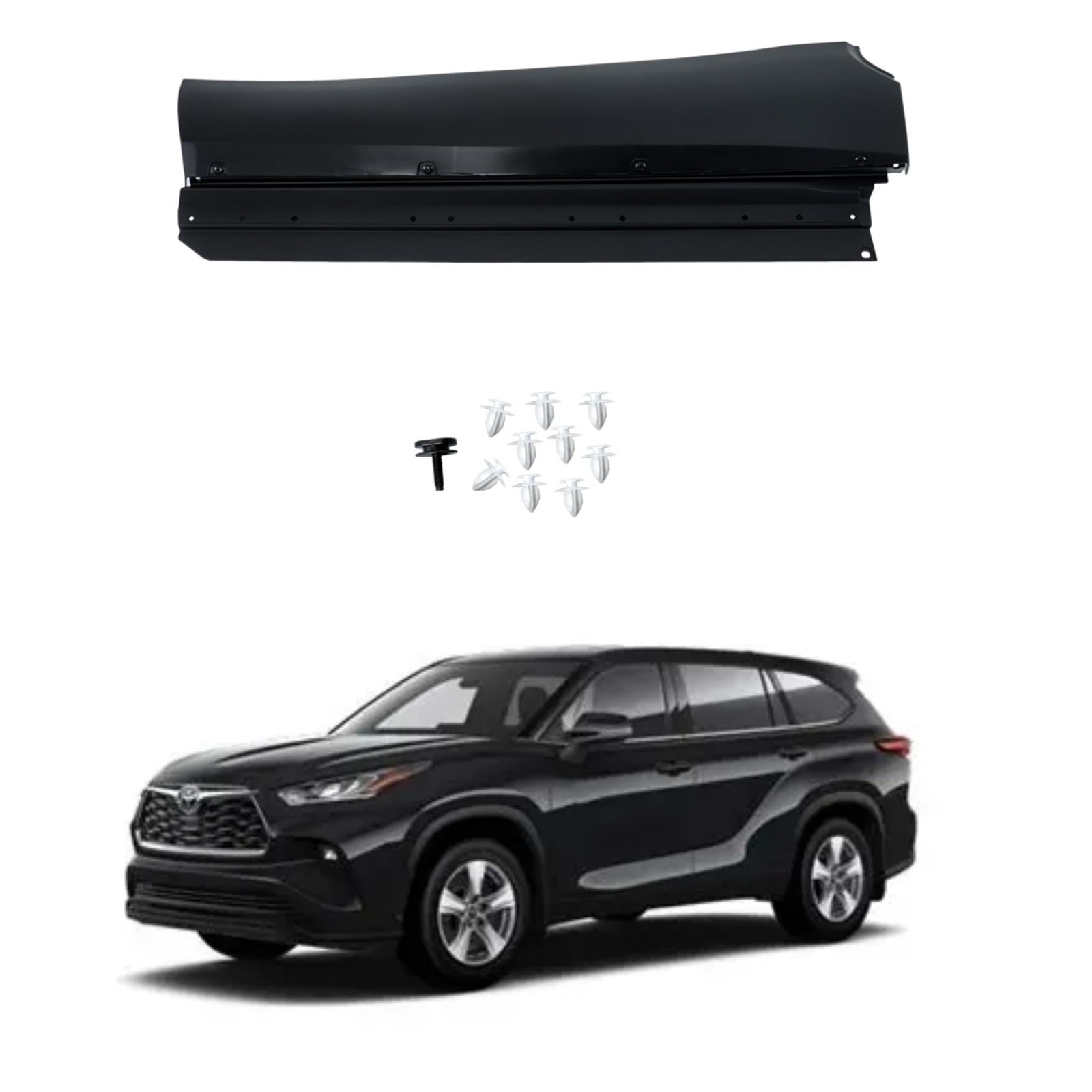 1pc Rear Left Door Lower Panel Molding Trim Replacement for 2020-2023