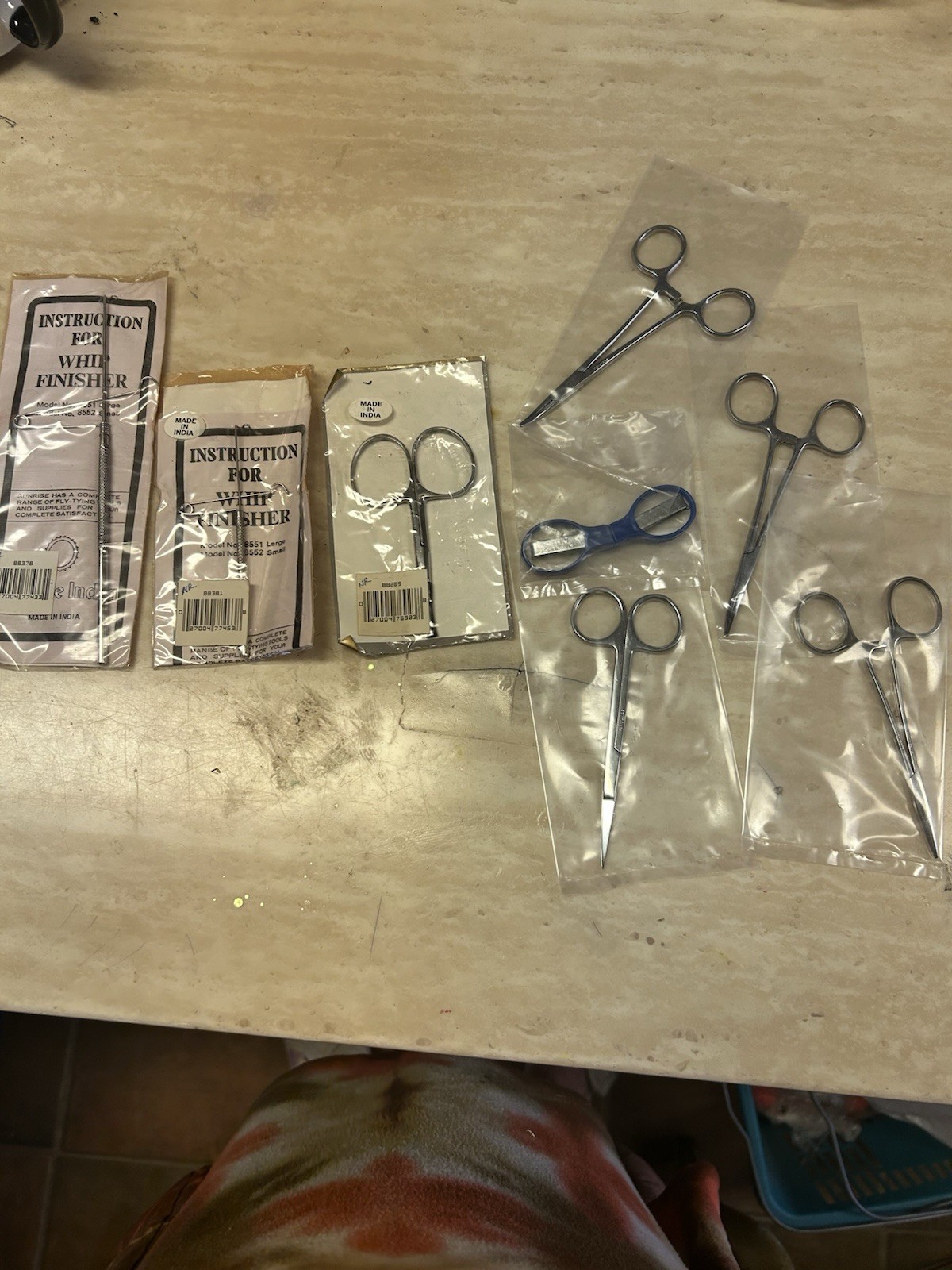 8-Pc Fishing Gift Set Tools For Fly Fisherman. Scissors,Whip Finisher:New
