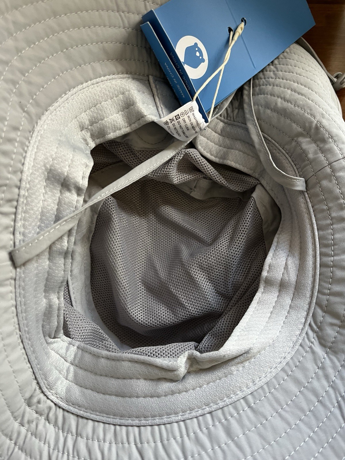 Sukeen Wide Brim Rotating Lightweight Gray Instant Cooling Hat NWT