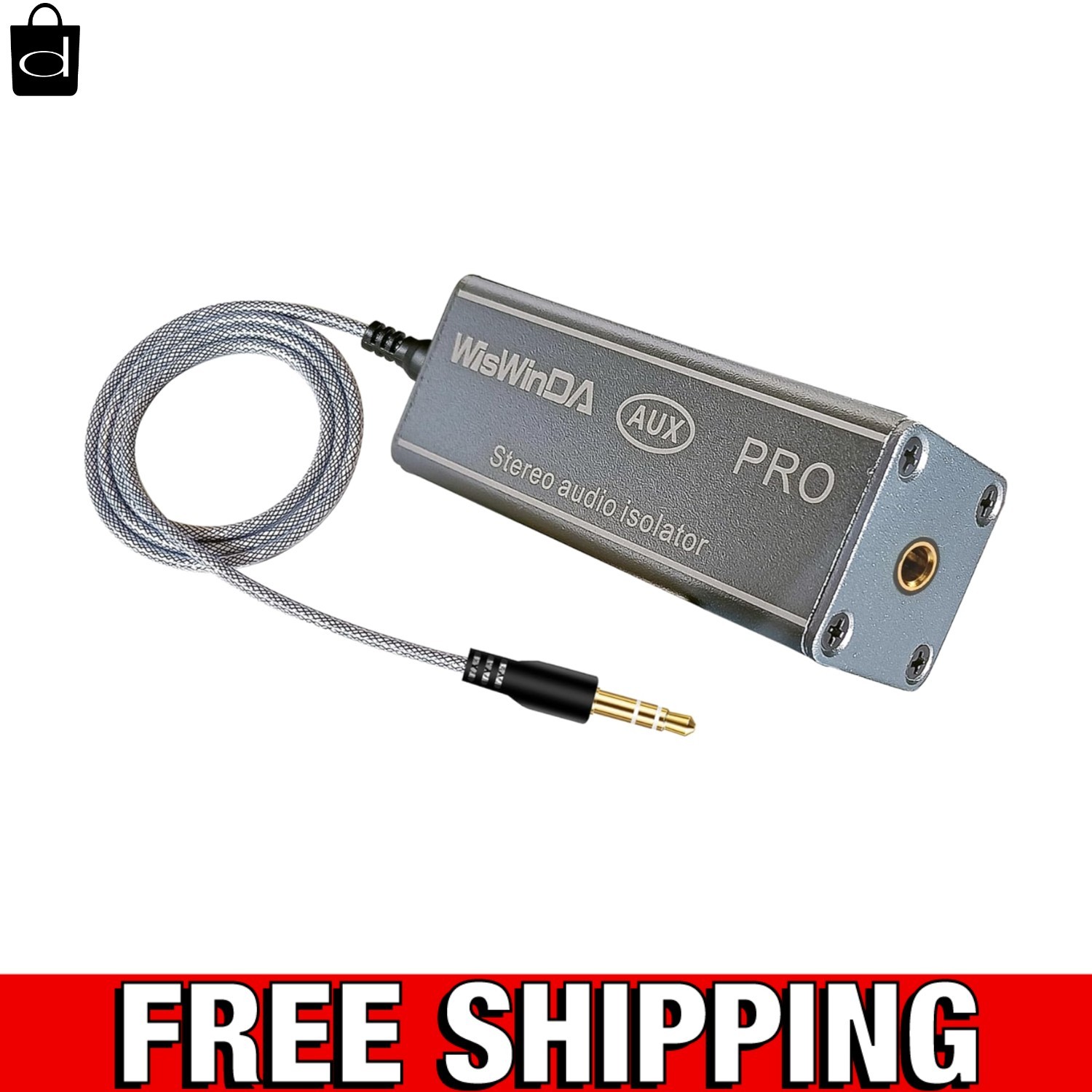 Plug & Play 3.5mm Ground Loop Noise Eliminator - Enhance Your Audio Quality