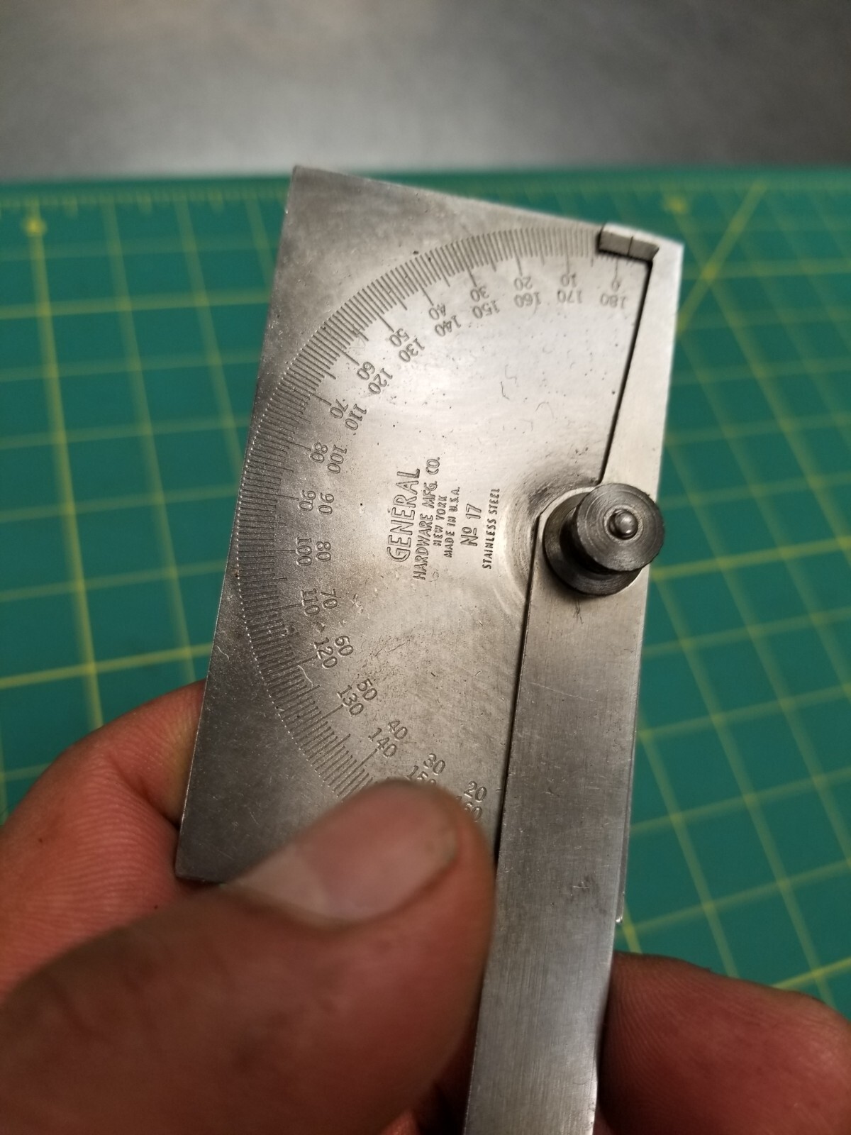Vintage GENERAL TOOLS NO. 17 Protractor Machinist tool USA