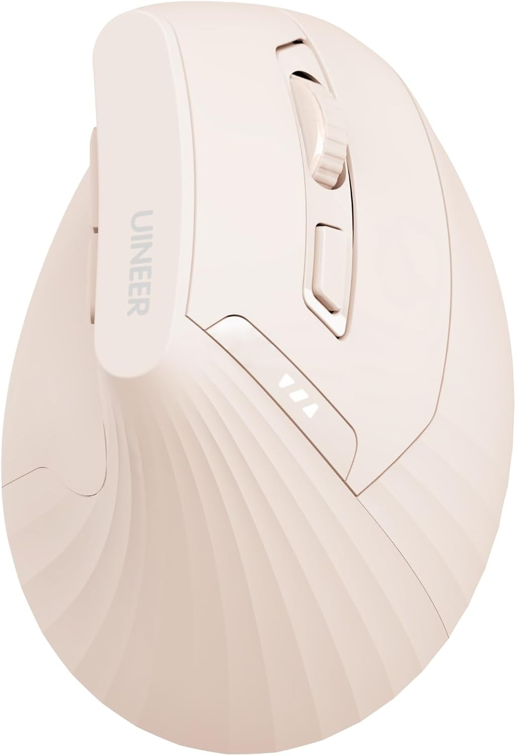 Ergonomic Wireless Mouse Pink,Bluetooth Vertical Mouse with BT5.0/4.0/2.4G, Rech