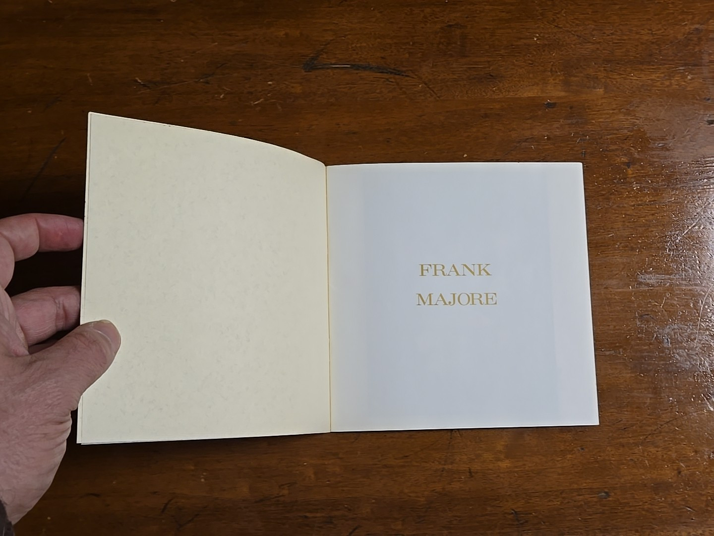 Frank Majore, Art Catalog 1991, Holly Solomon Gallery