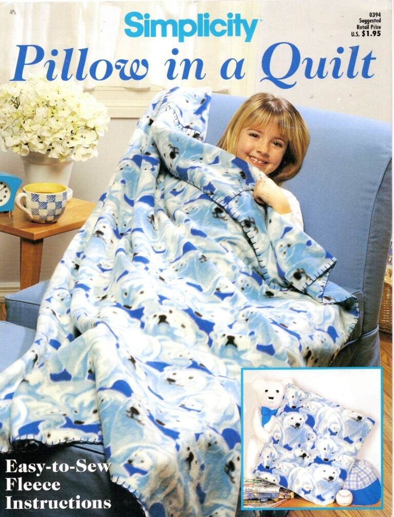 VTG!SIMPLICITY PILLOW IN A QUILT PATTERN LEALET 0394