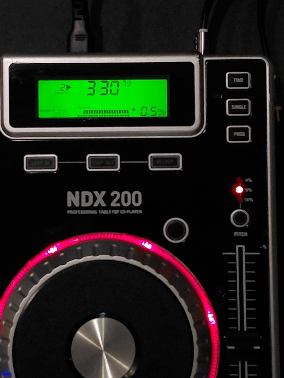 Numark DJ NDX 200 DJ CD Player Turntable Tested With Cords