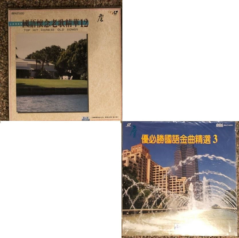 Lot of 2 Chinese Music Laser Discs. Excellent Condition Sleeved (1)