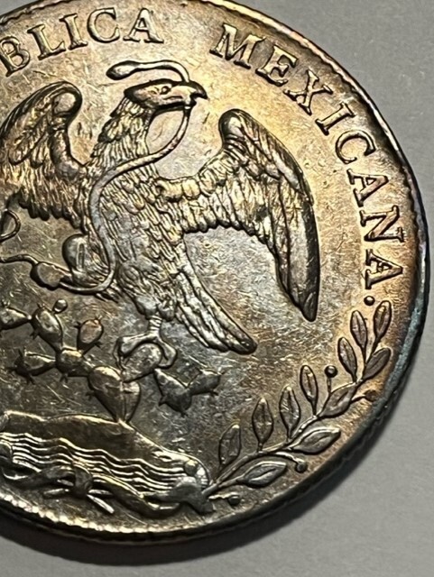 1890-As M 8 Reales/Silver/AU #17814