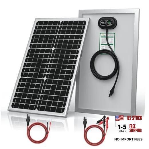 12V 30W Solar Panel Ultra, Built-in UltraSmart MPPT Charge 30W Ultra Gray