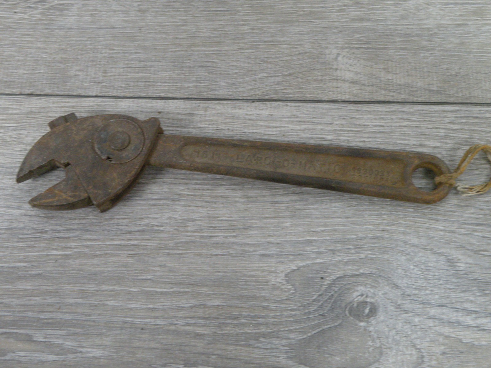 Vintage 10" Hedstrom Industries Larco-O-Matic Adjustable Wrench USA Hand Tool