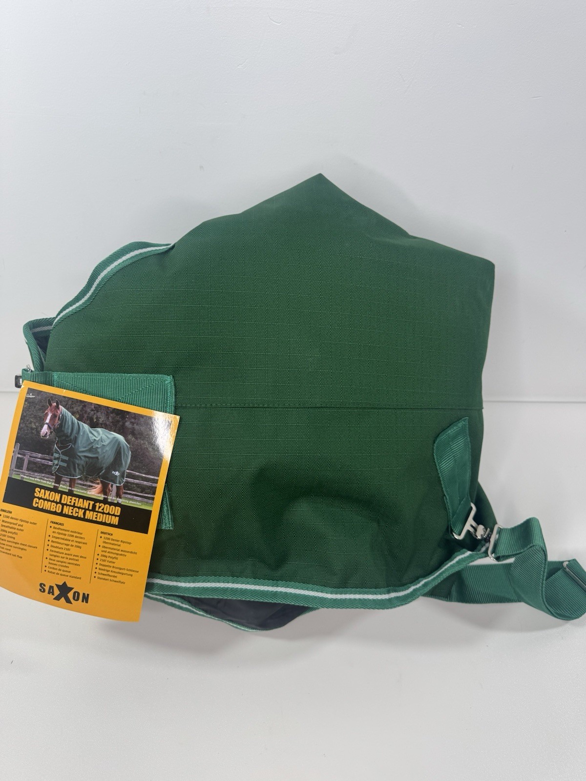 Saxon Defiant 1200D Combo Neck Medium, Hunter Green/White, 54"