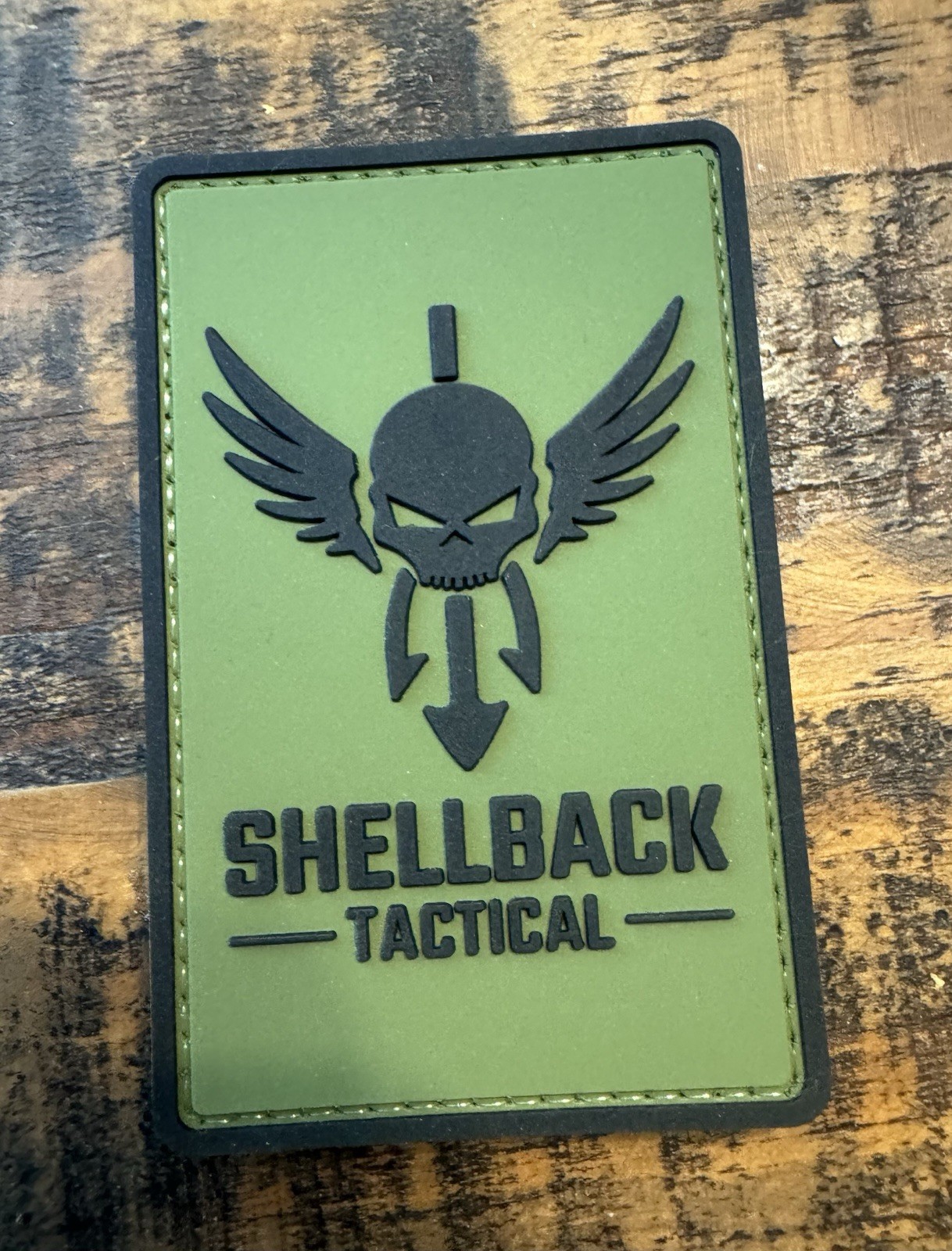 SHELLBACK HUNTING Military Tactical Promo PVC Patch V Back  SHOT SHOW PROMO