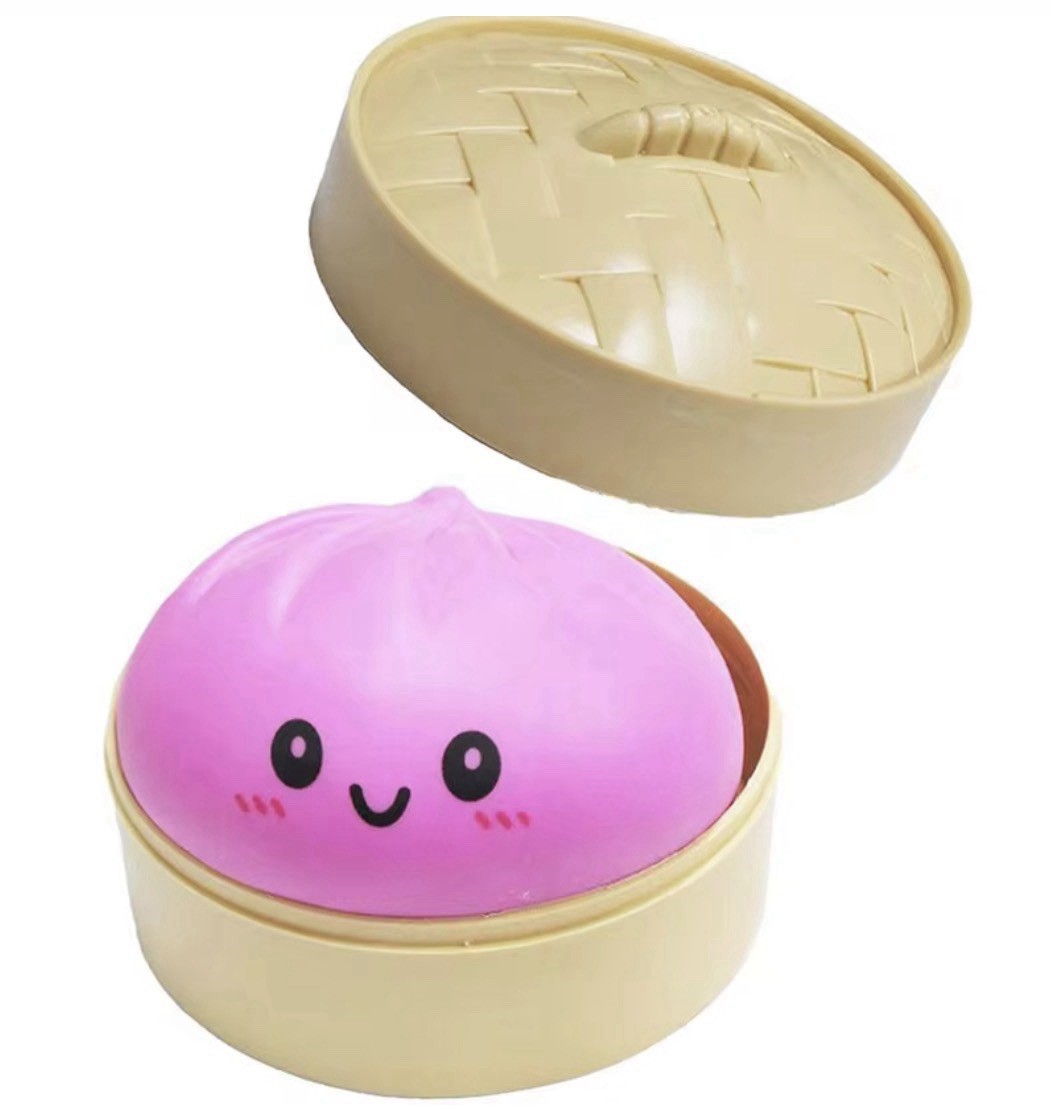 Dumpling Squishy , Giant Dumpling Stress Ball, Anxiety Relief Fidget JQ