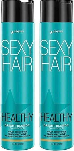 2 Pack Sexy Hair Healthy Bright Blonde Violet Conditioner 10.1 fl oz