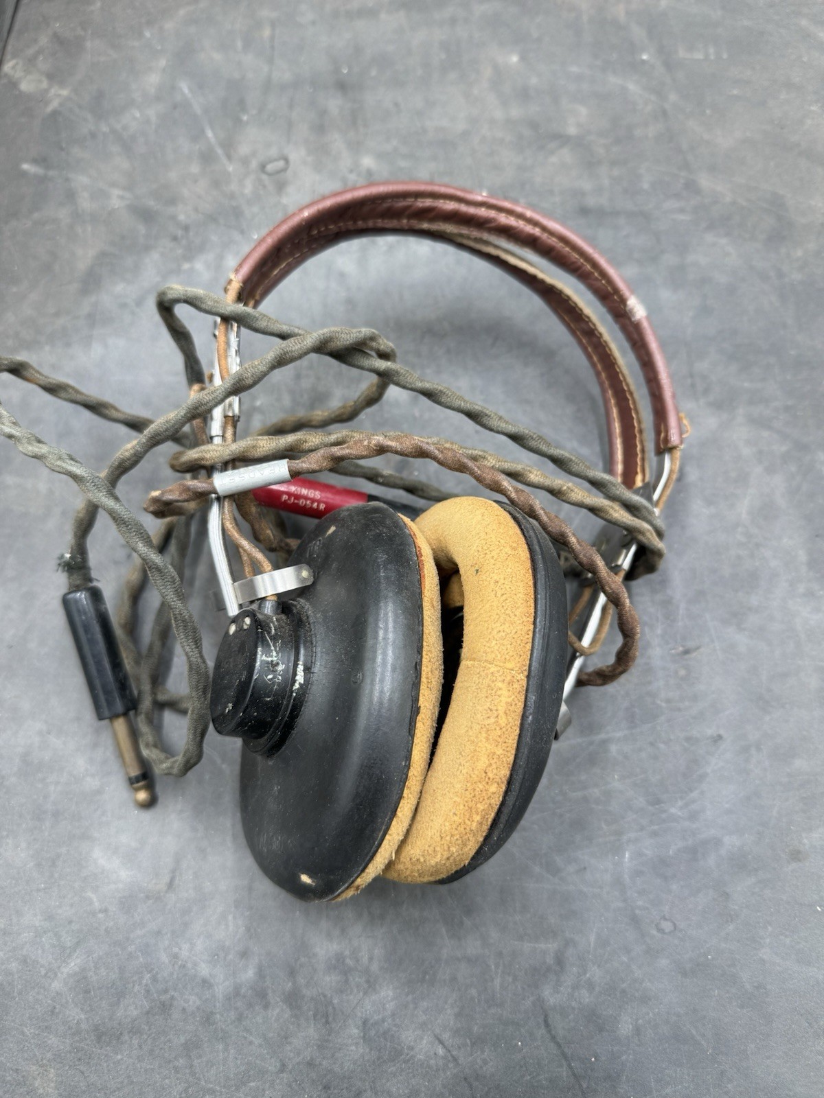 Vintage WW2 era Helicopter Headphones H3/ARR-3 CTE Aviation Receiver Headset