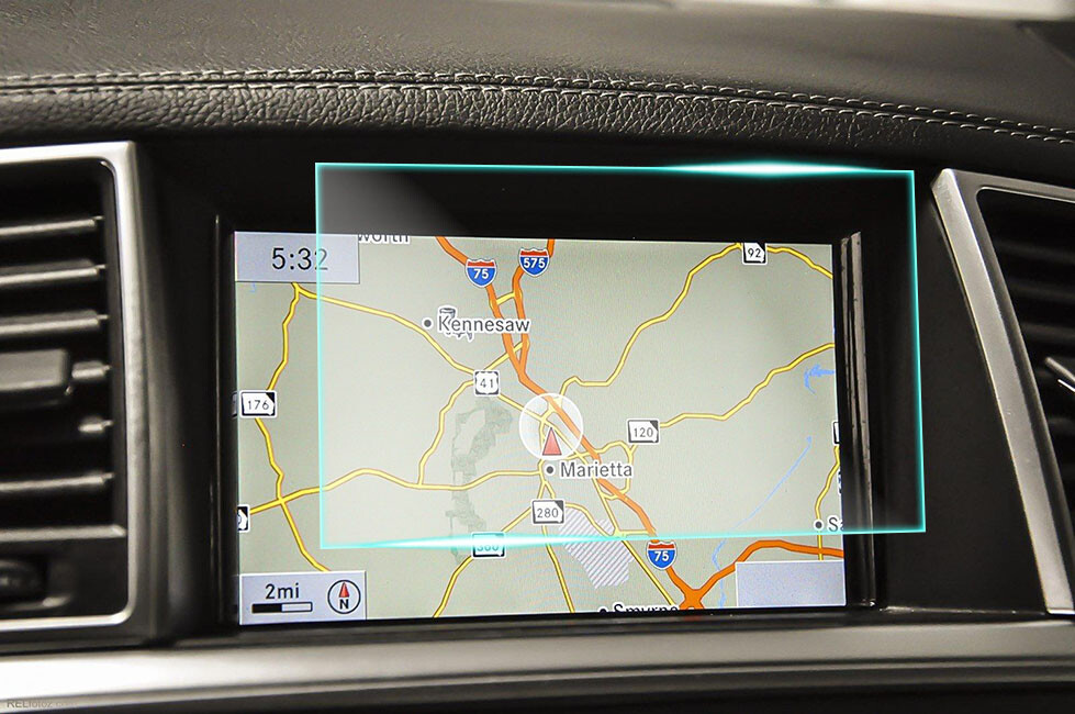 Crystal Clear Screen Protector for 2013 Mercedes Benz GL450 Vehicle Navigation