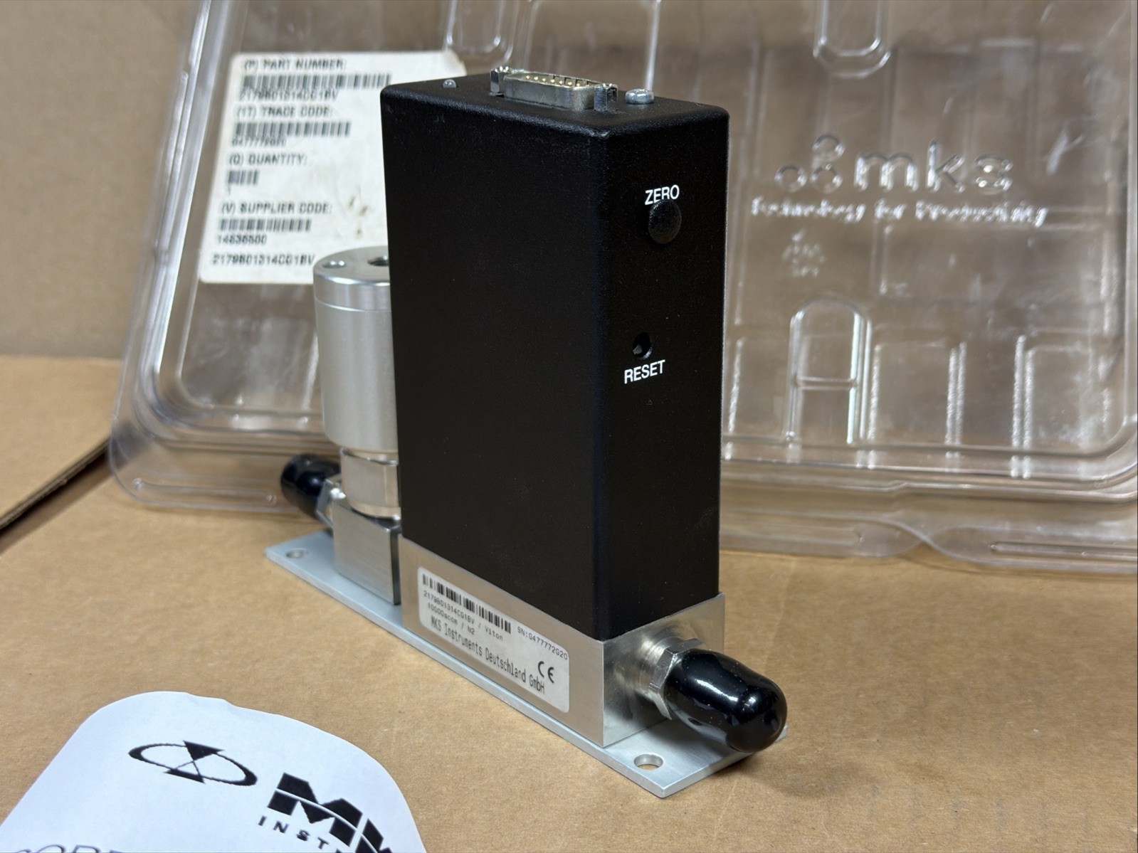 NEW MKS 2179B01314CG1BV Mass Flow Controller Meter 10000 sccm FAST SHIPPING