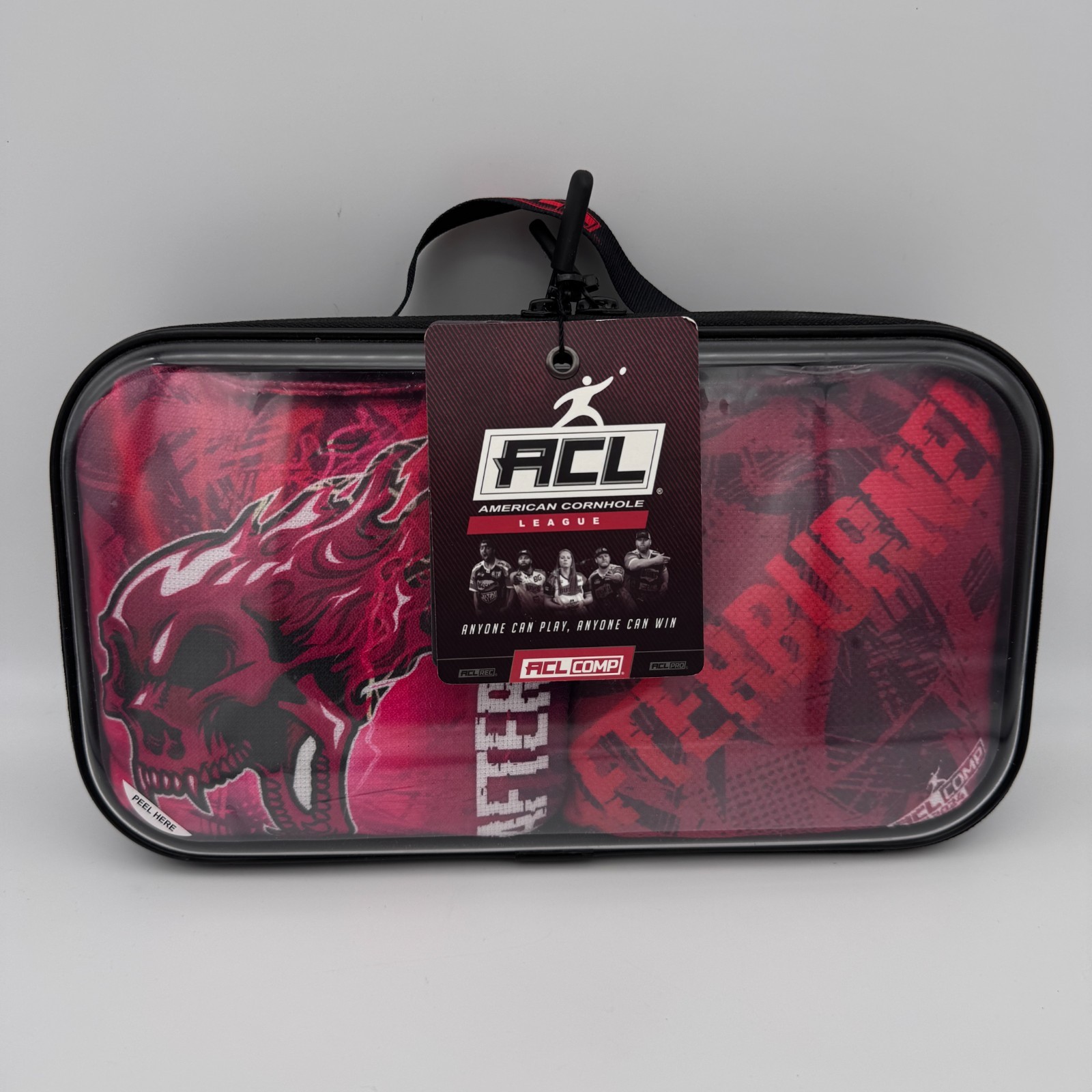 ACL Afterburner Cornhole Bag Set Full Size 4 Pack Carry Case Red ACL COMP NEW