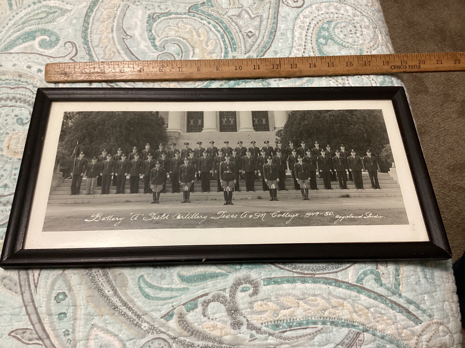 1949-50 Battery “A” Field Artillery Texas A & M College Military Photograph