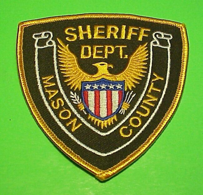 MASON COUNTY  ILLINOIS  IL  4 1/8"  SHERIFF  SHOULDER  PATCH   FREE SHIPPING!!!