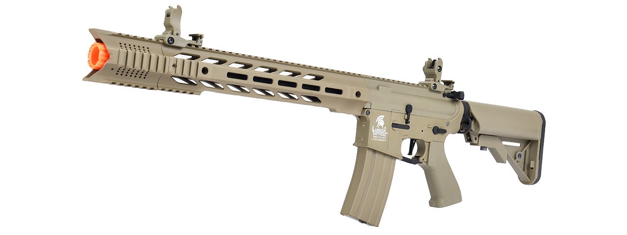 Lancer Tactical Airsoft Rifle Gun 370 - 395 FPS Hybrid Gen 2 M4 SPR ""Intercepto